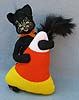 Annalee 6" Candycorn Kitty Cat 2017 - Mint - 301117