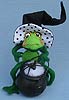 Annalee 10" Polka Dot Witch Frog with Cauldron & Spider 2015 - Mint - 302115
