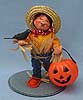 Annalee 7" Scarecrow Kid with Crow and Pumpkin - Mint - 305898xo