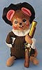 Annalee 6" Pilgrim Boy Mouse with Musket - Mint - 307703