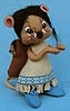 Annalee 7" Indian Girl Mouse with Papoose - Excellent - 308586oxa