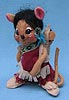 Annalee 7" Indian Girl Silver Cloud Mouse with 3" Raindrop Baby - Mint - 308597