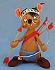 Annalee 7" Indian Boy Mouse with Bow and Arrow - Mint - Signed - 309085sxxt
