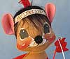 Annalee 12" Indian Boy Mouse with Bow and Arrow - Excellent - 309585oxa