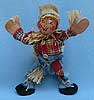Annalee 8" Scarecrow with Tan Hat - Near Mint - Signed - 310403s