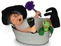 Annalee 9" Scrub-a-Dub Witch with Frog in Tub 2020 - Mint - 311620