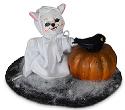 Annalee 3" Ghost Mouse with Pumpkin 2021 - Mint - 311721