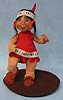 Annalee 7" Indian Girl with Brown Base - Mint / Near Mint - 315291