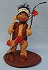 Annalee 7" Indian Boy with Bow & Arrow - Brown Base - Excellent - 315491a