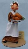 Annalee 10" Pilgrim Woman with Turkey - Mint - 316496ooh