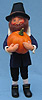 Annalee 13" Pilgrim Man Holding Pumpkin - Mint - 316605