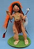 Annalee 10" Indian Chief Holding Peace Pipe - Excellent - 316895a