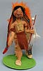 Annalee 10" Indian Chief in Brown Holding Peace Pipe - Excellent - 316895xo