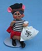 Annalee 7" Pirate Mouse - Mint - 328102