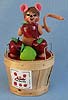 Annalee 5" Apple Picking Boy Mouse 2013 - 350313 - Mint