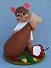 Annalee 5" Harvest Feast Mouse with Drumstick 2015 - Mint - 350315