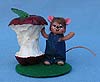 Annalee 3" Baby Mouse with Apple - Mint - 350611