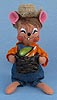 Annalee 6" Harvest Boy Mouse with Basket of Vegetables 2015 - Mint - 350715