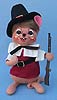 Annalee 8" Pilgrim Boy Mouse with Musket - Mint - 351412
