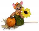 Annalee 3" Harvest Pumpkin Mouse 2020 - Mint - 360020