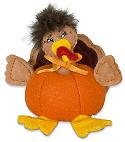 Annalee 3" Turkey Pumpkin 2024 - Mint - 360324