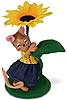 Annalee 5" Sunflower Girl Mouse 2019 - Mint - 360719