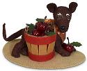 Annalee 5" Apple Harvest Pup with Basket of Apples 2020 - Mint - 360720