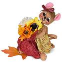 Annalee 5" Autumn Flowers Mouse 2021 - Mint - 360821