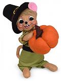 Annalee 6" Harvest Boy Mouse with Pumpkin 2023 - Mint - 361123
