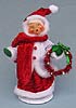 Annalee 9" MerryMint Mrs Santa with Wreath 2014 - Mint - 400114