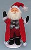 Annalee 9" Classy Santa in Houndstooth Vest 2014 - Mint - 400214