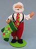 Annalee 9" Cheery Santa with Stocking 2014 - Mint - 400314
