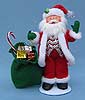 Annalee 9" Christmas Candy Santa - Mint - 401008