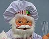 Annalee 20" Christmas Chef Santa with Wisk & Bag of Sugar 2016 - Mint - 401016
