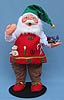Annalee 20" Workshop Santa Holding Airplane - Mint - 402408