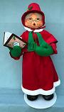 Annalee 28" Traditional Carolling Mrs Santa with Songbook 2019 - Mint - 411019ooh