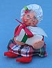 Annalee 5" Mrs Santa with Gift Box - Near Mint / Excellent - 452583