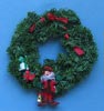Annalee 5" Old World Santa with 14" Wreath - Mint - 455095