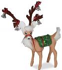 Annalee 8" Evergreen Reindeer with Bells 2021 - Mint - 460321