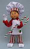 Annalee 9" Candy Cane Chef Elf 2016 - Mint - 500016