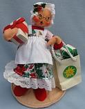Annalee 7" Mrs Santa with Presents 1994 - Mint - 500194ooh