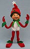 Annalee 9" Red Snowflake Elf 2016 - Mint - 500316