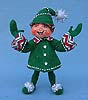 Annalee 5" Green Christmas Candy Elf - Mint - 500708