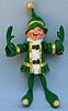 Annalee 9" Green Elegant Elf - Near Mint - 501008a