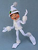 Annalee 9" White Silver Sparkle Elf  2013 - Mint - 501313