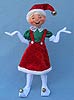 Annalee 14" Cozy Christmas Girl Elf - Mint - 501612