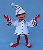 Annalee 9" White Christmas Candy Elf - Mint - 501708