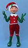 Annalee 14" Cozy Christmas Boy Elf - Mint - 501712