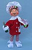 Annalee 9" Shimmermint Chef Elf with Wine Bottle - Mint - 501911
