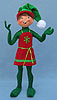 Annalee 14" Green Corduroy Elf - Mint - 502211